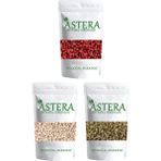 Astera 50 gr Kırmızı Karabiber + 50 gr Yeşil Karabiber + 50 gr Beyaz Karabiber