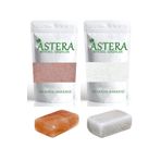 ASTERA 500 Gr Himalaya Tuzu İnce + 500 Gr Kaya Tuzu İnce + 1 Adet Himalaya Sabunu + 1 Adet Kaya Tuzu Sabunu