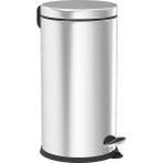 Astera Paslanmaz Çöp Kovası Pedallı Krom 12 Litre 36X25 cm
