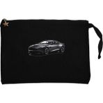 Aston Martin Vanquish Siyah Clutch Astarlı Cüzdan / El Çantası - 25x18cm