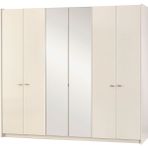 Astor 6 Kapılı Gardrop - Krem