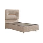 Astra 100x200 cm Bej Baza ve Başlık Seti