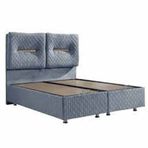 Astra 140x190 cm Mavi Baza ve Başlık Seti