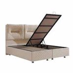 Astra 150x200 cm Bej Baza ve Başlık Seti