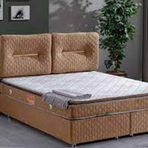 Astra 150x200 cm Kahverengi Baza ve Başlık Seti