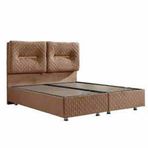 Astra 160x200 cm Kahverengi Baza ve Başlık Seti