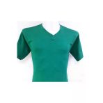 Astra Plus Kısa Kol V Yaka Düz Günlük Stil 100% Pamuk Giyim T-Shirt Yeşil - Yeşil - Astpsuteshzrtu-Yes-Yet