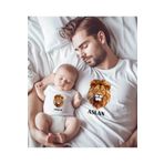 Astral Baby Aslan ve Parçası Sarı Yeni Baba Bebek Kombin Oversize Kalıp (Ayrı ayrı sepete ekleyiniz)