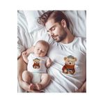 Astral Baby Coffee Teddy Baba Bebek Kombin Oversize Kalıp (Ayrı ayrı sepete ekleyiniz)