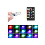 Astraled 10 Adet Park Ampulü Rgb T10 Park Ampulü Renk Değiştiren Kumandalı
