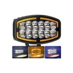 Astraled 10'' Beyaz Turuncu Led Spot Projektör + Drl Tır Kamyon Off Road 12-24Volt 1 Adet