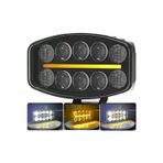 Astraled 10'' Beyaz Turuncu Led Spot Projektör + Drl Tır Kamyon Off Road 12-24Volt Çalışma Lambası