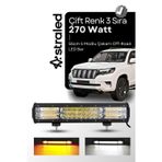 Astraled 270Watt 55 Cm 5 Modlu Çift Renk 3 Sıra Atv Offroad Tekne Aydınlatma Led Bar Lamba