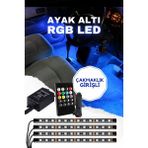 Astraled Çakmaklık Girişli Rgb Ayak Altı LED Sese Duyarlı LED Müziğe Duyarlı 12 LED