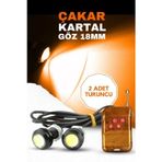 Astraled Kumandalı Modlu Turuncu Ayna Altı Kartal Göz 2'Li Led - Atv Motosiklet Minibüs