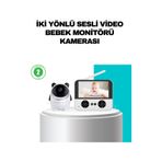 ASTRALTECH 116722294 720P Bebek Kamerası Uzaktan Kontrollü Gece Görüşlü Monitör