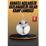 ASTRALTECH 5 Kanatlı Bahçe Aydınlatma Led Askılı Solar Güneş Enerji Usb Sarjlı