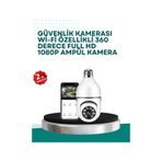 ASTRALTECH 95744335 360 Panoramik Görüntüleme Sunan Ampul Tipi Güvenlik Kamerası