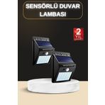 ASTRALTECH Bahçe Aydınlatma Sensörlü Güneş Enerjili Duvar Lambası 40 Led Işık