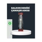 Astraltech Balkon Demiri Çamaşır Askısı Kare Demirlere Uygun Dayanıklı Tasarım