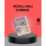 ASTRALTECH Çocuklar İçin Elektronik Şifreli Para Biriktirme Kumbarası Mor