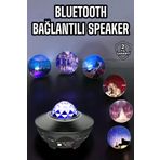 ASTRALTECH Çocuklara Özel Şarjlı Bluetooth Hoparlör Parti Led Lambası Yıldızlı Projeksiyon