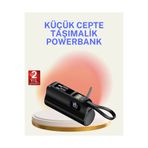 ASTRALTECH Dahili Konektörlü 20W Hızlı Şarj Mini Taşınabilir Powerbank