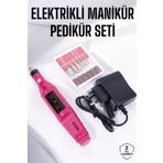 ASTRALTECH Elektrikli Manikür Pedikür Törpü Seti Protez Tırnak Nasır Temizleyici