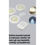 Astraltech Kablosuz 3 Lü Spot LED Lamba Seti Uzaktan Kumandalı Enerji Tasarruflu Aydınlatma