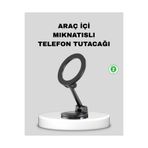 Astraltech Katlanır Manyetik Araç Içi Telefon Tutucu – 360° Dönebilen, Magsafe Uyumlu, Güçlü Mıknatıslı Tasarım