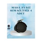 Astraltech Kilitsiz Mobilya Tekerleği 6 cm 4 Adet Dayanıklı Tasarım