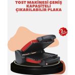 Astraltech Kompakt Izgara ve Tost Makinesi – Çıkarılabilir Plaka, Döküm Gövde - Bronz