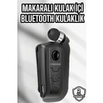 ASTRALTECH Makaralı Bluetooth Kulaklık Kulak İçi Android iOS Uyumlu Titreşimli