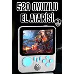 ASTRALTECH Mini Atari El Atarisi 3.5 inç Ekran Çift Konsol 666 Adet Retro Oyun Gameboy El Atarisi