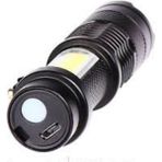 Astraltech Mini Boy LED El Feneri - 2000 Lümen, Su Geçirmez Tasarım - Siyah
