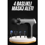 ASTRALTECH Şarjlı Masaj Tabancası 4 Başlıklı Mini Masaj Tabancası ve Masaj Aleti