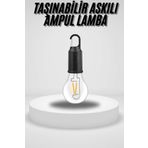 ASTRALTECH Taşınabilir Askılı Ampul Kamp Lambası Askılı Type-C Şarjlı Bahçe Lambası