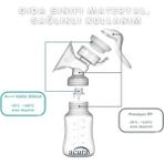 Astraltech Taşınabilir Manuel Göğüs Pompası Ayarlanabilir Vakumlu 180 ml Şişeli