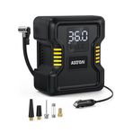 AstroAI Lastik Şişirme Hava Kompresörü Taşınabilir 150PSI Metal Silindir Hızlı Enflasyon Pompası Araba Lastikleri için 12V DC Lastik Pompası Otomobiller, Bisikletler, Diğer Şişme Malzemeler, Araba