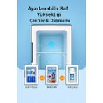 Astroaı Mini Buzdolabı 6l – Isıtma & Soğutma Özellikli (12V/220V, Ev & Araç Kullanımı) - 6 lt - Siyah