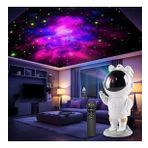 Astronot Gece Lambası Galaxy Projektör LED Galaksi Işık Projektörü Çok Renkli Nebula Galaksi Yıldızl