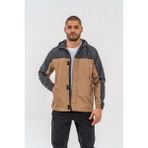 Astüm Askeri Malzeme Combat Tactical Outdoor Mevsimlik Su Geçirmez Yağmurluk Mont Kapüşonlu Rüzgârlık Mont - 606 - 2XL - Bej