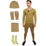 Astüm Askeri Malzeme Eldiven Bere Boyunluk Içlik 5'li Set - 2XL - Bej