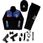 Astüm Askeri Malzeme Sivil Toplum Polis Kostümü Çocuk Oyuncaklı - 7 Yaş - Lacivert