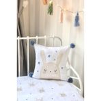 Asu Baby&kids Sleppy Bunny Organik Pamuk Kırlent & 4 Kat Müslin Battaniye - 1 x 32 x 27 cm - Beyaz