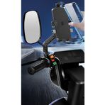 Asua Bisiklet Motorsiklet Atv Otomatik Tuşlu Motosiklet Ayna Telefon Tutucu Tutacağı