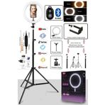 Asua Ring Light LED Işıklı Tripod Bluetooth Kumandalı 10 Inç Yotuber Tiktok Makyaj Işığı