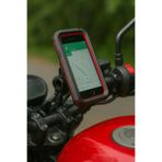 asua Yeni Profesyonel Su Geçirmez Kılıflı Ayna ve Gidon Bağlantılı Motosiklet Bisiklet ATV Telefon Tutucu
