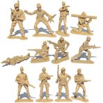 Asudaro 100 Adet Mini Oyuncak Orta Çağ Asker 5 cm Takım, Askeri Asker Savaşı için Oyuncak Seti, Statik Askeri Asker Modeli