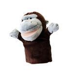 Asudaro Bebek çocuk doğum günü parmak pelüş hayvan el kuklası oyuncak gerçekçi beyaz kum derisi bebekleri/bej kaplan/kaplumbağa / kurbağa yumuşak pelüş el kuklası şempanze
